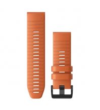 Sports & Fitness Garmin QuickFit Armband 26mm Silikon Dunkelorange mit Teilen in Schwarz Garmin