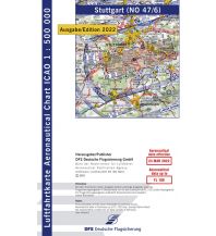 Aviation Charts ICAO Karte Stuttgart 1:500.000 (Ausgabe 2022) DFS Deutsche Flugsicherung