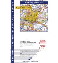 Aviation Charts ICAO-Karte Hamburg 1:500.000 (Ausgabe 2022) DFS Deutsche Flugsicherung
