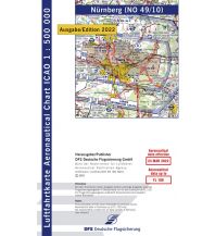 Aviation Charts ICAO-Karte Nürnberg 1:500.000 (Ausgabe 2023) DFS Deutsche Flugsicherung