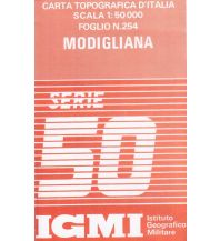 Hiking Maps Italy IGMI-Karte 254, Modigliana 1:50.000 Istituto Geografico Militare