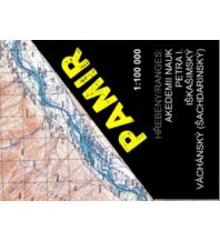 Hiking Maps Asia Pamír: Akedemi Nauk, Petra I., Iškašimský, Váchánský Ranges 1:100.000 Eigenverlag Michal Kleslo