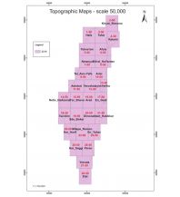Hiking Maps Asia Survey of Israel-Karte 12-50, Yerushalayim/Jerusalem 1:50.000 Survey of Israel