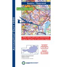 Aviation Charts Segelflugkarte Österreich / Austria Glider 1:500.000 (Ausgabe 2024) DFS Deutsche Flugsicherung