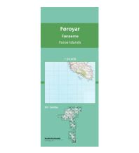 Wanderkarten Dänemark - Grönland Topografiskt kort Føroyar/Färöer 501, Sumba 1:20.000 Kort & Matrikelstyrelsen