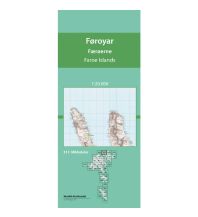 Wanderkarten Dänemark - Grönland Topografiskt kort Føroyar/Färöer 513, Mikladalur 1:20.000 Kort & Matrikelstyrelsen