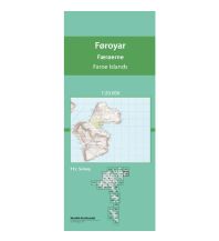 Wanderkarten Dänemark - Grönland Topografiskt kort Føroyar/Färöer 712, Svínoy 1:20.000 Kort & Matrikelstyrelsen