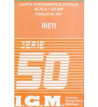 Wanderkarten Apennin IGMI Serie 50 - 347, Rieti 1:50.000 Istituto Geografico Militare