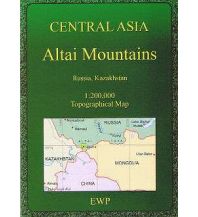 Hiking Maps Asia EWP Topographical Map Altai Mountains 1:200.000 EWP