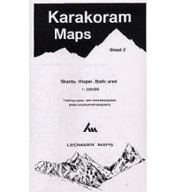 Hiking Maps Asia Leomann Karakoram Maps 2 Pakistan - Skardu, Hispar, Biafo 1:200.000 Leomann Maps Ltd.