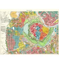 Nachdrucke historischer Karten Wien mit Vorstädten farblich dargestellt - Reprint 1850 Freytag-Berndt und ARTARIA