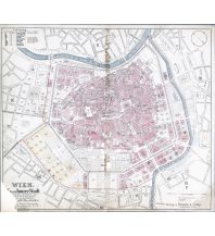 Nachdrucke historischer Karten Wien-Innere Stadt - Reprint 1870 Freytag-Berndt und ARTARIA