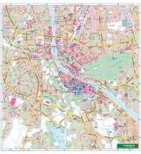 f&b Road Maps Wandkarte: Salzburg Stadt 1:7.500 Freytag-Berndt u. Artaria KG Planokarten