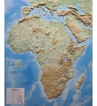 Geography Geo-bit 3D Reliefkarte ohne Rahmen - Afrika 1:14.000.000 Geo-bit Relief