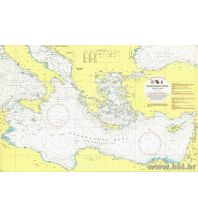 Seekarten Türkei und Naher Osten Kroatische Seekarte 109 / INT302 – Sredozemno more, istocni dio / Östliches Mittelmeer 1:2.500.000 Hrvatski Hidrografski Institut