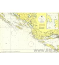 Seekarten Kroatien und Adria Kroatische Seekarte 100-21 - Šibenik - Split 1:100.000 Hrvatski Hidrografski Institut
