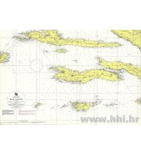 Seekarten Kroatien und Adria Kroatische Seekarte 100-25 - Hvar - Lastovo 1:100.000 Hrvatski Hidrografski Institut