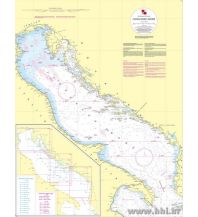 Nautical Charts Croatia and Adriatic Sea Kroatische Seekarte 101 Übersegler - Jadransko more - sjeverni i srednji dio 1:800.000 Hrvatski Hidrografski Institut