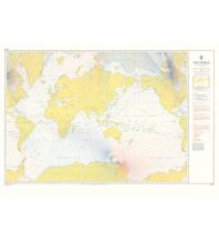 Nautical Charts British Admiralty Seekarte 5374 - The World - Magnetic Variation 2015 1:50.000.000 The UK Hydrographic Office