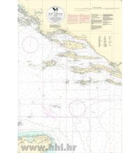 Nautical Charts Croatia and Adriatic Sea Kroatische Seekarte INT 3412 - Split - Gargano 1:250.000 Hrvatski Hidrografski Institut