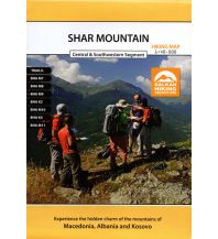 Hiking Maps Balkans Shar Mountain - Central & Southwestern Segment 1:40.000 Macedonian Association of International Mountain Leaders