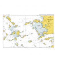 Nautical Charts British Admiralty Seekarte 1095 - Steno Kafirea to Rhodes Channel 1:300.000 The UK Hydrographic Office