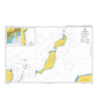 Nautical Charts British Admiralty Seekarte 1862 - Islas Canarias, Lanzarote to cabo Bojador 1:350.000 The UK Hydrographic Office