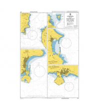 Nautical Charts British Admiralty Seekarte 1957 - Harbours in the Arquipelago dos Acores 1:37.500 The UK Hydrographic Office