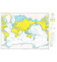 Nautical Charts British Admiralty Seekarte 4000 - The World 1:45.000.000 The UK Hydrographic Office