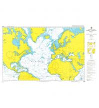 Nautical Charts British Admiralty Seekarte 4004 - North Atlantic Ocean and Mediterranean Sea 1:20.000.000 The UK Hydrographic Office