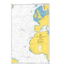 Nautical Charts British Admiralty Seekarte 4014 - North Atlantic Ocean - Eastern Part 1:10.000.000 The UK Hydrographic Office