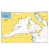 Nautical Charts Mediterranean British Admiralty Seekarte 4301 - Westliches Mittelmeer / Mediterranean Sea - Western Part 1:2.250.000 The UK Hydrographic Office