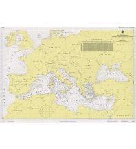 Nautical Charts Italienische Seekarte 370/1 - Mediterranean Sea, Black Sea and western coasts of Europe 1:4.000.000 Nautica Italiana