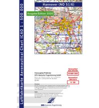 Flugkarten ICAO Luftfahrtkarte Hannover 1:500.000 - Edition 2021 DFS Deutsche Flugsicherung