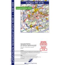 Flugkarten ICAO Luftfahrtkarte Stuttgart 1:500.000 - Edition 2024 DFS Deutsche Flugsicherung