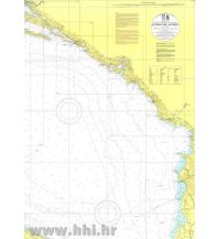 Nautical Charts Croatia and Adriatic Sea Kroatische Seekarte INT 3414 - Dubrovnik - Durres 1:250.000 Hrvatski Hidrografski Institut