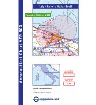 Aviation Charts DFS Visual 500 Italy South 1:500.000 - Edition 2021 DFS Deutsche Flugsicherung