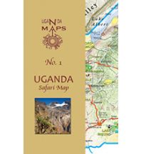 Road Maps Africa East Africa Maps No. 1 - Uganda Safari Map East Africa Maps