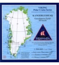 Hiking Maps Denmark - Greenland Saga Map 10 (Grönland), Kangerlussuaq/Gunnbjørns Fjeld 1:500.000 Saga Maps
