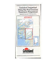 Wanderkarten Dänemark - Grönland Apussuit 1:75:000 Udvalget for Vandreturisme i Grønland