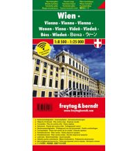 Vienna f&b Planokarte in Rolle - Wien Touristenplan 1:10.000 / 1:25.000 Freytag-Berndt u. Artaria KG Planokarten