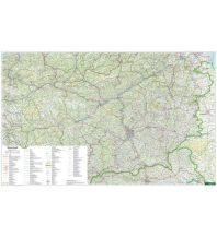 f&b Straßenkarten Wandkarte-Magnetmarkiertafel: Steiermark 1:200.000 Freytag-Berndt und Artaria