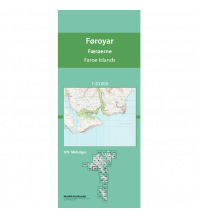 Wanderkarten Dänemark - Grönland Topografiskt kort Føroyar/Färöer 309, Miðvágur 1:20.000 Kort & Matrikelstyrelsen