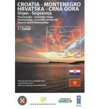 Hiking Maps Serbia + Montenegro HGSS Tourist and Trekking Map Orjen, Sniježnica 1:50.000 HGSS