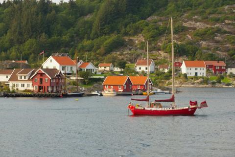 Ankernd in Norwegen