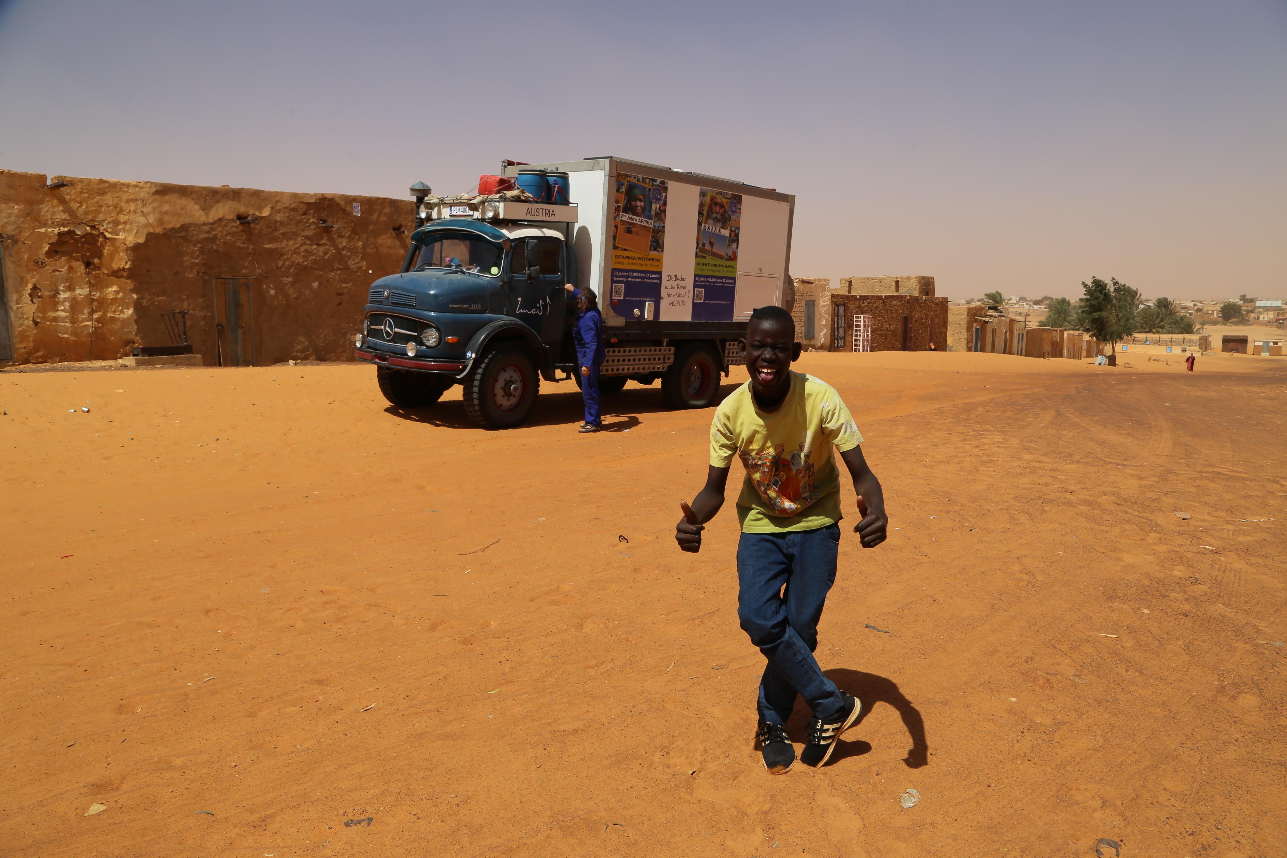 August der Reisewagen kam in Mauretanien gut an ©Sabine Buchta und Peter Unfried
